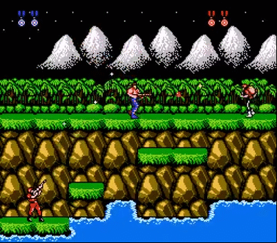 Contra (co-op mode, 1st level)