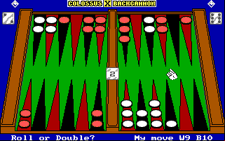 Colossus X Backgammon (DOS)